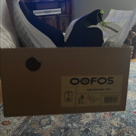 Mens OOFOS OOMG Blue Slip-On Shoes main image 4